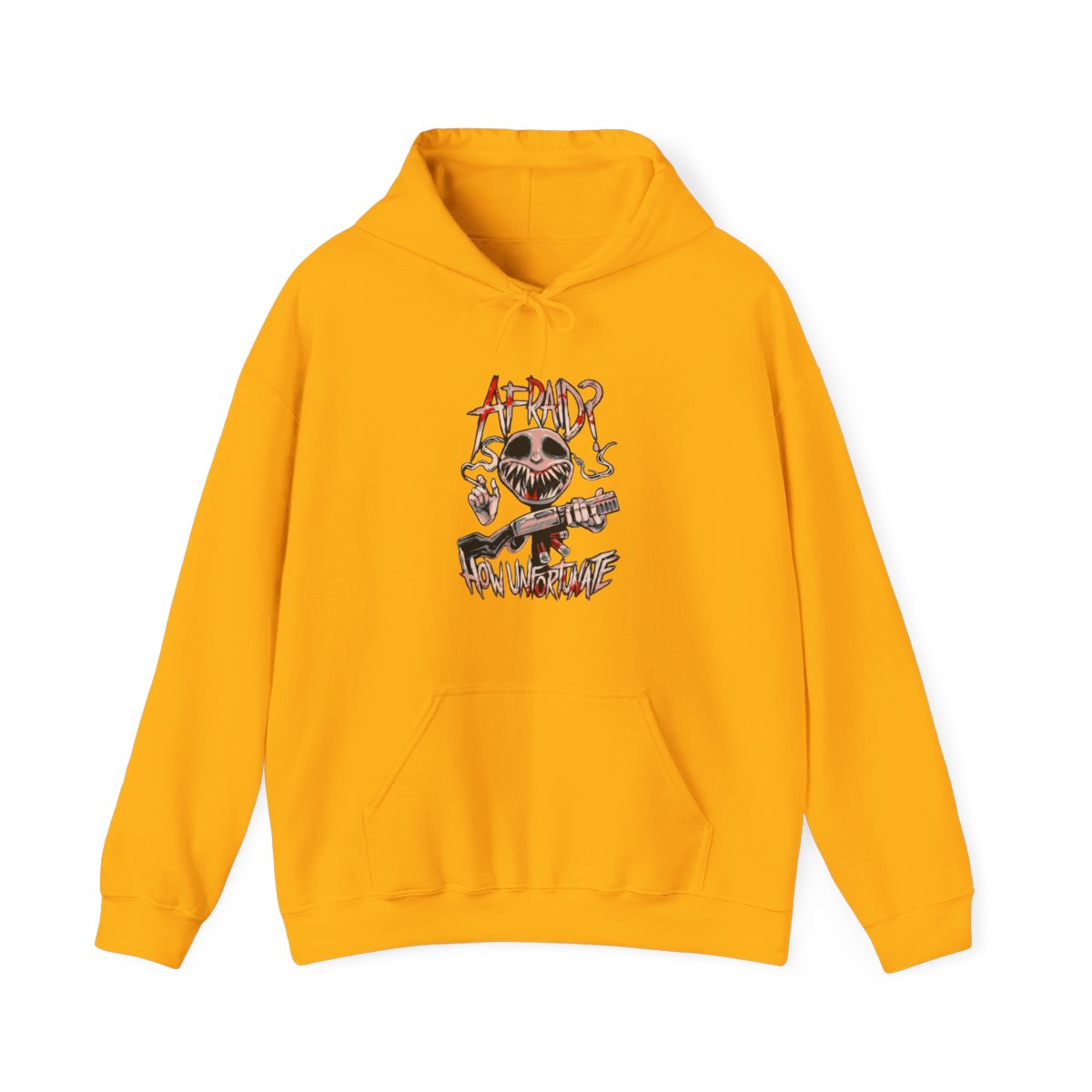 Buckshot Roulette afraid how unfortunate shirt, hoodie, sweater, long sleeve and Hoodie - alternate angle 2, merchandise