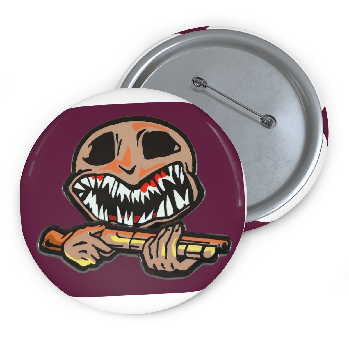 Dealer Buckshot Roulette Pin - alternate angle 2, merchandise